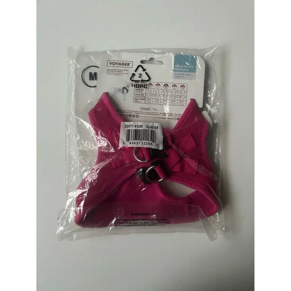 Voyager Step In Air Dog Harness Pink Size Medium NWT - Picture 2 of 3